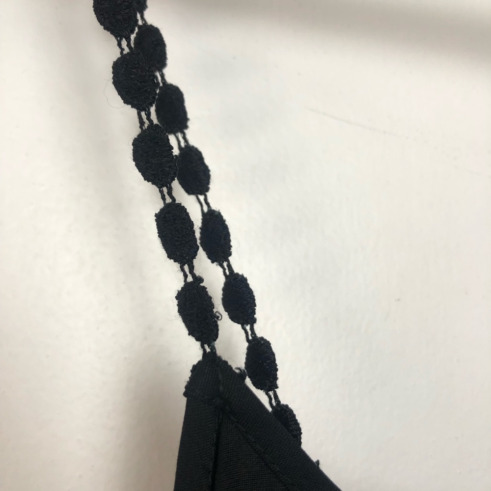 For Love & Lemons Black Embroidered Strap Cami Top - Picture 4 of 8